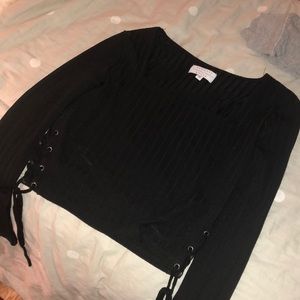 Never worn Kendall and Kylie black long sleeve